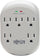 Tripp Lite 5-Outlet Surge Protector, Direct Plug-In, 1080 Joules, 1-Line RJ11 Protection