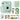 Fujifilm Instax Mini 13 Instant Film Camera Lagoon Green w/ Mini Instant Color Film + Case, Decoration Stickers, Frames, Photo Album and More