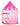 Toyniverse Girls Pink Play Tent Princess Castle with Glow In The Dark Stars - 41.3" X 49.2"