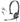Cyber Acoustics Mono Headset/Mic AC-104 w/Single Plug and Y-Adapter